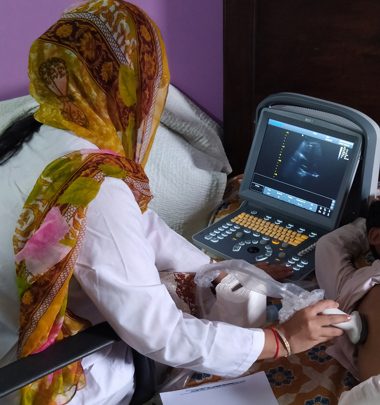 Ultrasound Karachi Home Health care Services (www.UNIQUE-hms.com)